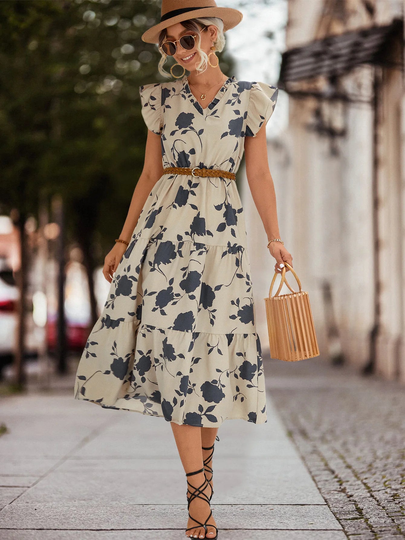 Maya™ - Elegante vestido con estampado floral